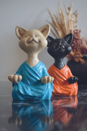 Katze macht Yoga Figur - Purplecatgift