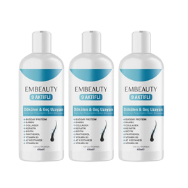 Kaufen Sie 3, zahlen Sie 2 Embeauty Collagen und Keratin Anti-Haarausfall Schnelles Haarwachstum Aufpolsterndes Reparatur-Nährshampoo - Embeauty
