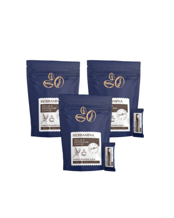 Kaufen Sie 3, zahlen Sie 2 Herbamina Herbamina Koffie Kaffee INULIN & BROMELAIN COFFEE 3grx30 - 90gr - Herbamina