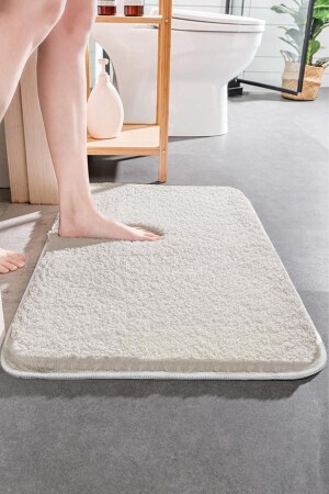 MNZ-Non-Slip Base Single Post Plush حمام المطبخ 002643 - BrillaHome