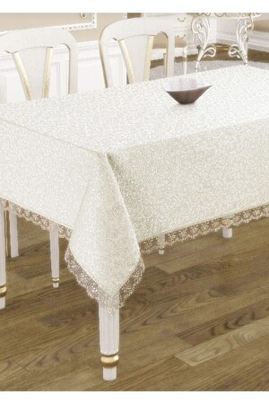 Kdk Stain-Repellent, Carefree Tablecloth for 8-12 Persons - Ceyizimdekor