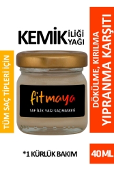 Kemik Iliği Saç Maskesi 1 Kür 40ml Yıpranmış Yanmış Dökülen Saçlar Için Onarıcı Maske TY2021-7777777 - Fitmaya