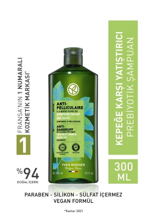 Kepeğe Karşı (Anti Pelliculaire) Yatıştırıcı Prebiyotik Şampuan - Sülfatsız & Tuzsuz & Vegan-300 ml - Yves Rocher