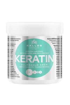 Keratin 500ml Hair Mask with Keratin and Milk Protein Dry-Damaged-Chemically Treated Hair - Kallos Cosmetics
