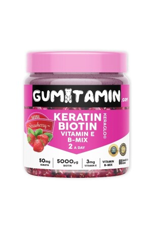 Keratin- Biotin 5000 Saç Ve Cilt Vitamin - Gumitamin