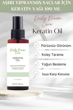 Keratin Care Oil for Excessively Damaged Hair 100 Ml - Daily Dream Care