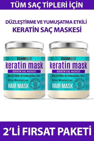 Keratin Hair Mask Double Pack - Boom Butter
