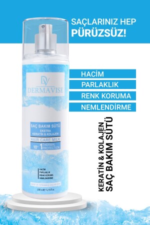 MNZ- Keratin Collagen حليب رعاية الشعر 200 مل - Dermavise