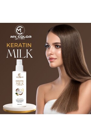 Keratin Milk Onarıcı Nemlendirici Çok Yönlü Keratin Saç Sütü 300ml - Mycolor Style & More