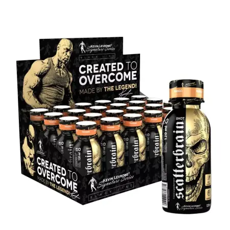 Kevin Levrone Scatterbrain Shot Box (24 x 120 ml, Orange Cherry) - Kevin Levrone