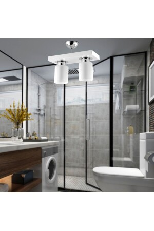 Kiaria Double Modern Plafonier Young Room KitchenBedroom Chandelier 3354-02-WH - Apliqa