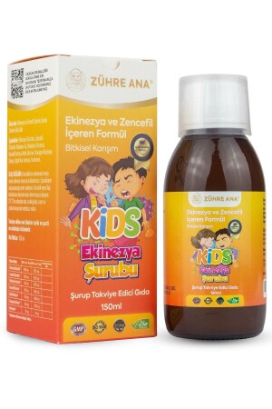Kids Cough Syrup for Children - Syrup Containing Echinacea and Ginger 150 ml - Zühre Ana