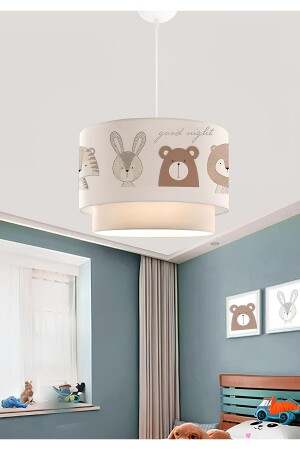 Kids Fabric Printed Cake Children's Room Pendant Chandelier Ayd-2995 - Homing