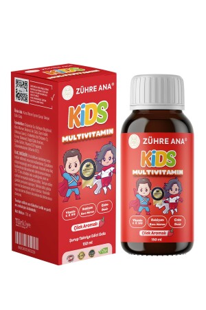 Kids Multivitamin Syrup Strawberry 150 ml - Zühre Ana