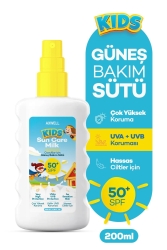 Kids Spf50- Çok Yüksek Koruyucu Çocuk İçin Yüz & Vücut Güneş Sütü Spreyi 200 mL TYC9E6O1LN168672696068556 - AXWELL