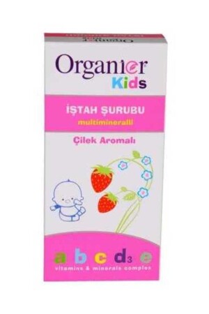 Kids Syrup 200 ml Strawberry Flavored - Organier