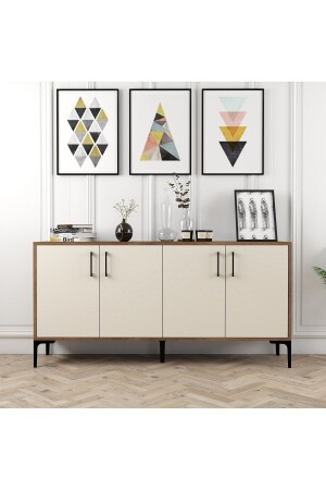 MNZ-Kyiv 160cm المكوك - الجوز / الكريم kvknsl160 - Variant Mobilya