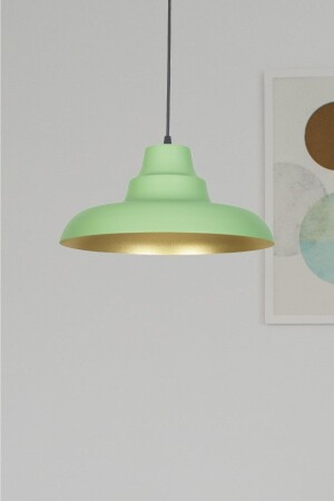 Kiev Modern Design Green Interior Gold Color Metal Cafe - Kitchen Single Chandelier KYV74 - Fer Avize