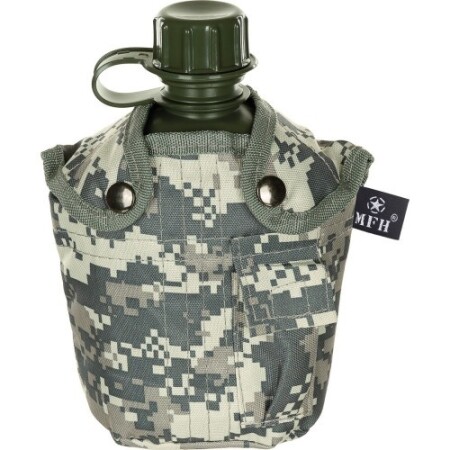 Kılıflı plastik içecek şişesi MFH, AT Digital, 1 litre - MFH