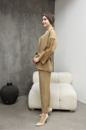 Kimono with lace detail and sleeves - Fors Butik
