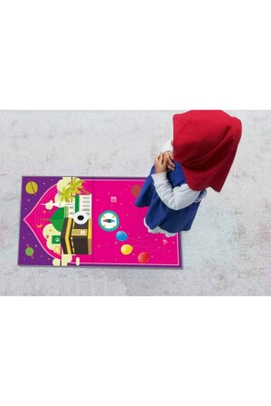 Kinder-Gebetsteppich, Filz-Gebetsteppich, Kinder-Gebetsteppich, maschinenwaschbar, 40 x 80 - Estela