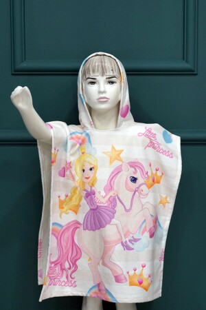Kinderbademantel Handtuch Poncho Panco Princess - MoveBeach
