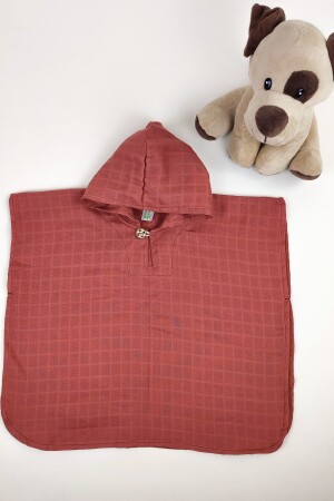 Kinderponcho aus 100 % Bio-Baumwoll-Musselin, Öko-Tex-zertifiziert, einlagig tkmp - la mure baby