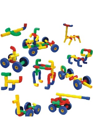 King Kids Wheeled Pipe Lego 72 Pieces with Bag PRA-3664272-3589 - KingKids
