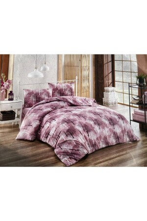 King-Size-Bettbezug-Set mit Baummuster, 200 x 240 cm + 2 Kissenbezüge 50 x 70 cm (ohne Laken) - Umut Home Design