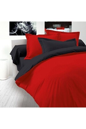 King Size Duvet Cover Set Red Black kingks5 - METİNEV