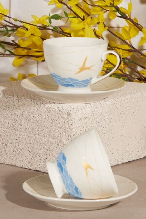 Kırlangıç ​​Teacup Set for 2 People 230 Ml 153. 03. 06. 6117 - Karaca
