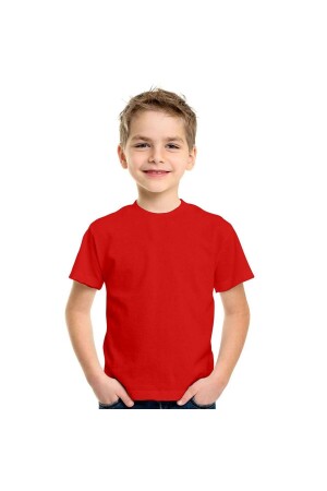 Kırmızı Çocuk Tişört unisex - Famel