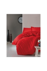 Kırmızı Elegant Serisi Çift Kişilik Nevresim Takımı CTN-EGT-STN-Ç.K-N.T-Kırmızı - Cotton Box
