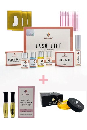 مجموعة رفع الشتات من طراز MNZ - رفع الشتات ومحافظ العين ومحافظة الشتات - Iconsign Lash Lift