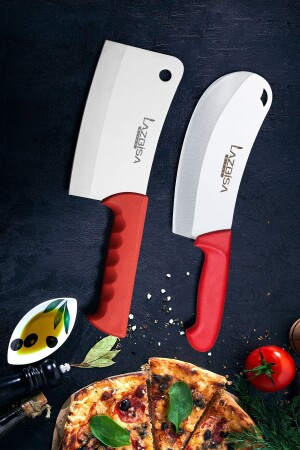 Kitchen Knife Set Cleaver Armor Onion Patty Pizza Cutter Meat Bread Vegetable Knife - Lazbisa