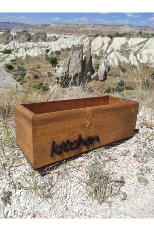 Kitchen Organizer Oil Pot Walnut Color Home Gift Arrangement kitchen box - woodretro