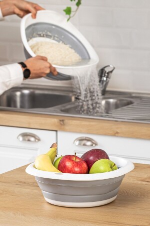 Kitchen Set of 2 - Folding Basin and Strainer BERY225 - Turnberry