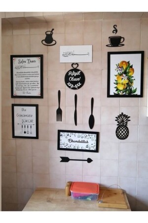 Kitchen Table Set Kitchen Panel Set Wooden Panels 213312 - Ahşap Aksesuar