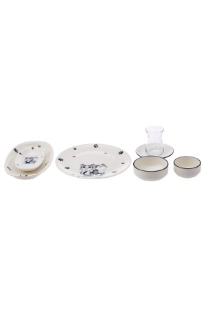 Kitty Cat Lover 32 Pieces Porcelain Breakfast Set for 6 Persons 600. 15. 01. 1464 - Emsan