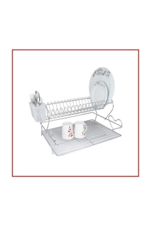 Kiwa Love 2 Tier Dish Basket - Plate Rack - Kiwa Metal