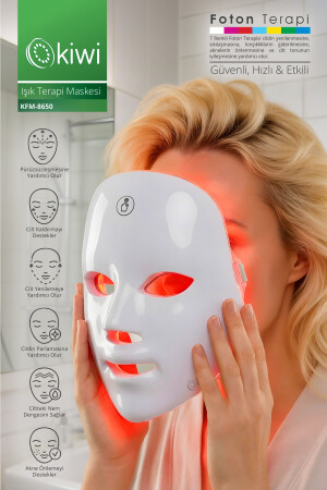 Kiwi KFM-8650 Rechargeable Infrared Firming and Therapy Mask - Kiwi