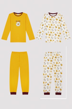 Kız Çocuk Be Kind Uzun Kollu 2'li Pijama Takımı PN876LZS23SK-MIX - Penti