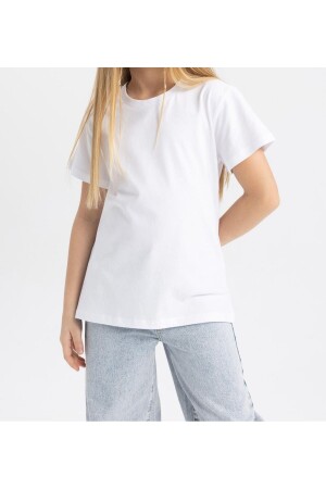 Kız Çocuk Regular Fit Kısa Kollu Tişört - Cloudy Kids