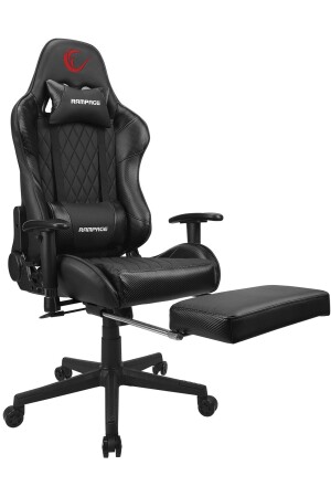 Kl-r71 Empire Footrest Local Schwarz/Silber Gaming Gaming Stuhl 8680096113345 - Rampage