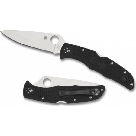 Klappmesser Spyderco C10FPBK Endura 4, Flachschliff, schwarz - Spyderco, Inc.