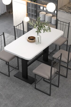 طاولة الطعام البيضاء - طاولة المطبخ - طاولة القهوة 1690B - Retodesign