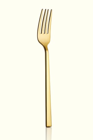 Klas Titanyum Gold 12 Adet Tatlı Çatalı 18-10 Paslanmaz Çelik 2,5 mm KTG-12TC - Avcı