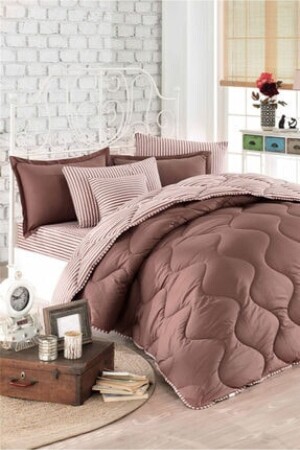 Klassische Ranforce-King-Size-Silikondecke – einfarbig/gestreift CLASSIC01 - Zarif Home