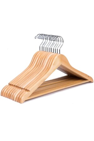 Kleiderbügel aus Holz für Kleidung, Kleider, Hosen, 12 Stück - Oktay