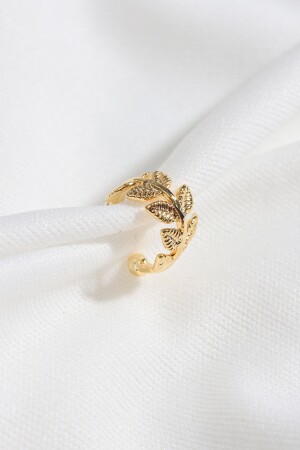 KLEINE GOLD-KARTIL-OHRRINGE, BLATTMODELL - Süspüs Accessories